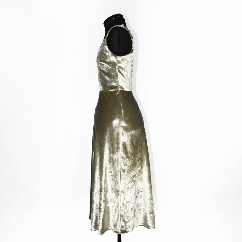 VINCE VELVET SLIP DRESS SCOOP NECK - Picture 3 of 9